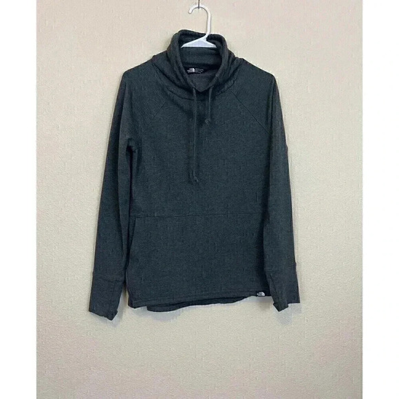The North Face Sweaters - The North Face Womens Cowl Neck Sweatshirt Size XS Pullover Gray Thumbholes